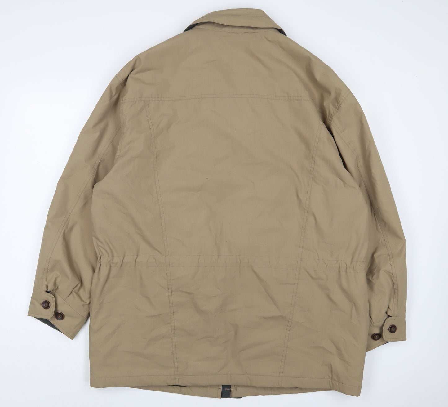 Dannimac Mens Beige Jacket Coat Size L Zip