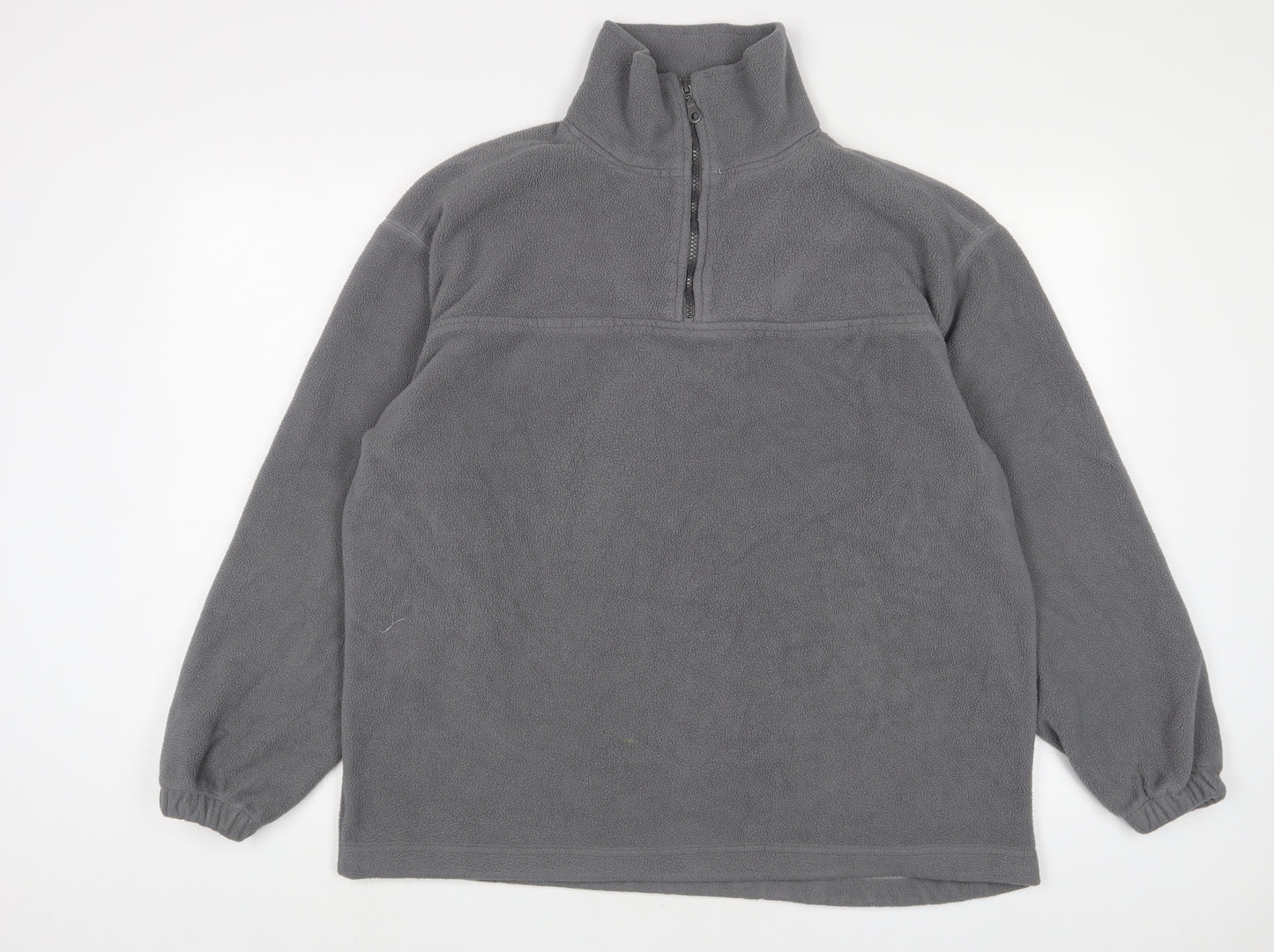 Soks Mens Grey Polyester Pullover Sweatshirt Size L