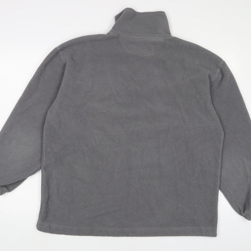 Soks Mens Grey Polyester Pullover Sweatshirt Size L