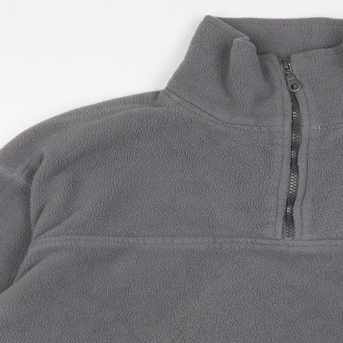 Soks Mens Grey Polyester Pullover Sweatshirt Size L