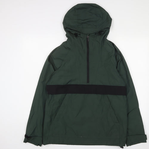H&M Mens Green Windbreaker Jacket Size S Zip