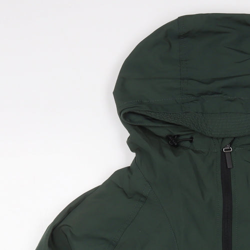 H&M Mens Green Windbreaker Jacket Size S Zip
