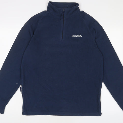 Mountain Warehouse Mens Blue Polyester Pullover Sweatshirt Size M