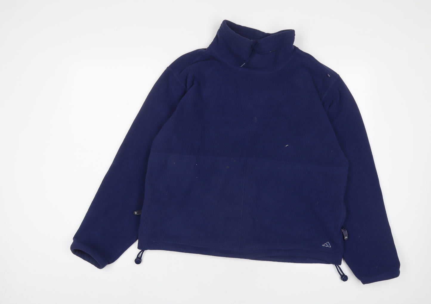 adidas Womens Blue Polyester Pullover Sweatshirt Size 16 Pullover