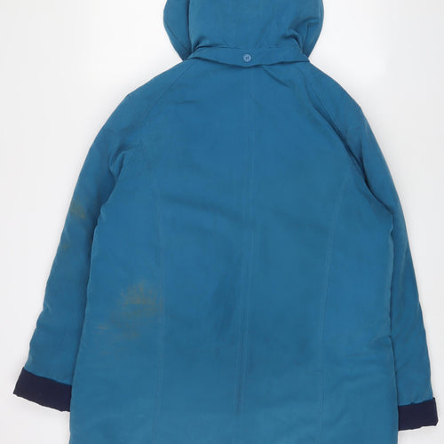 JBC Collection Womens Blue Jacket Coat Size 16 Zip