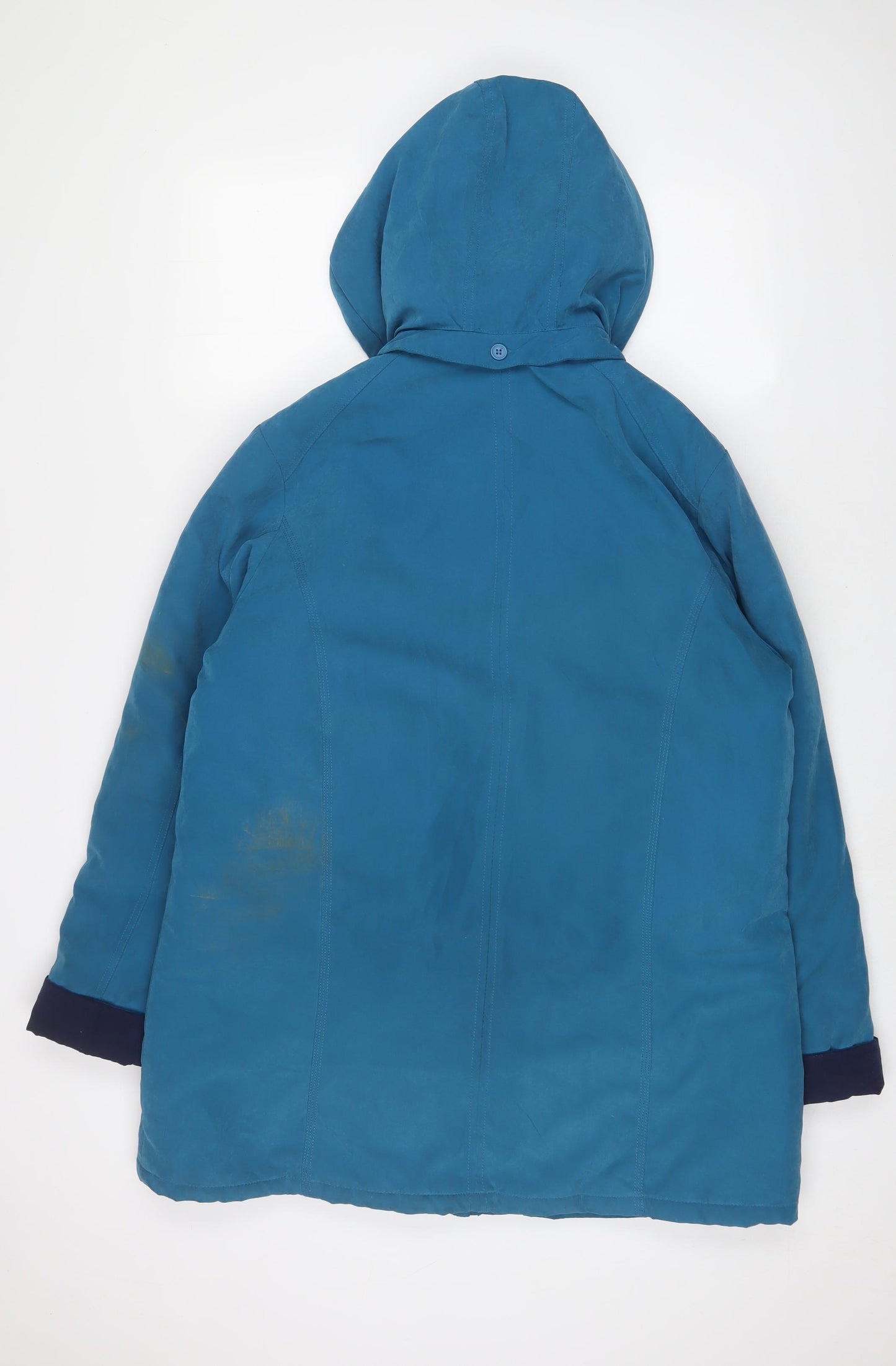 JBC Collection Womens Blue Jacket Coat Size 16 Zip