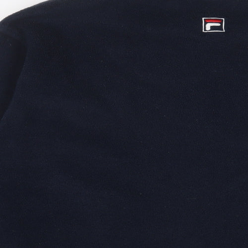 FILA Womens Blue Polyester Pullover Sweatshirt Size S Pullover
