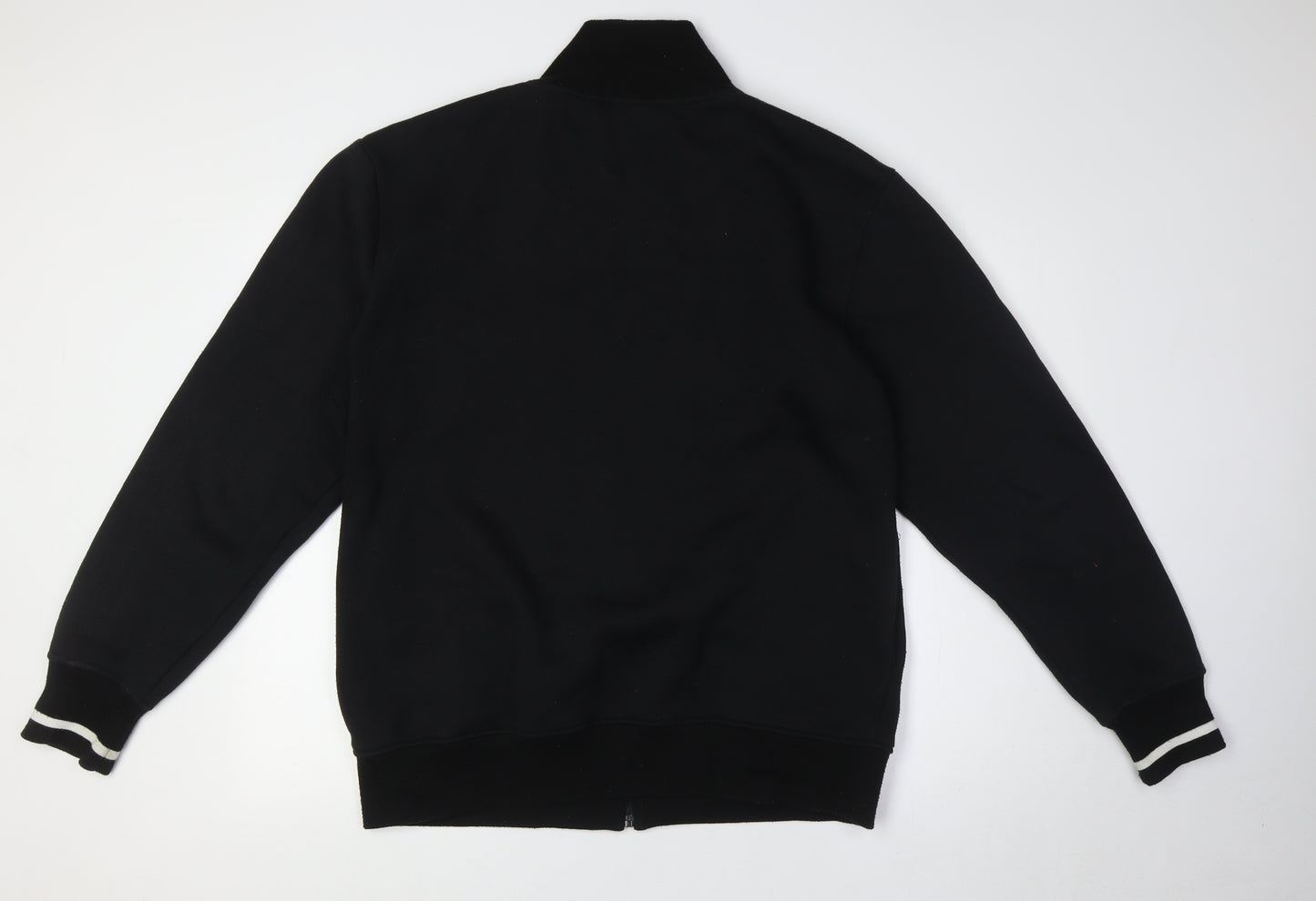 Murk Sports Mens Black Cotton Full Zip Sweatshirt Size XL