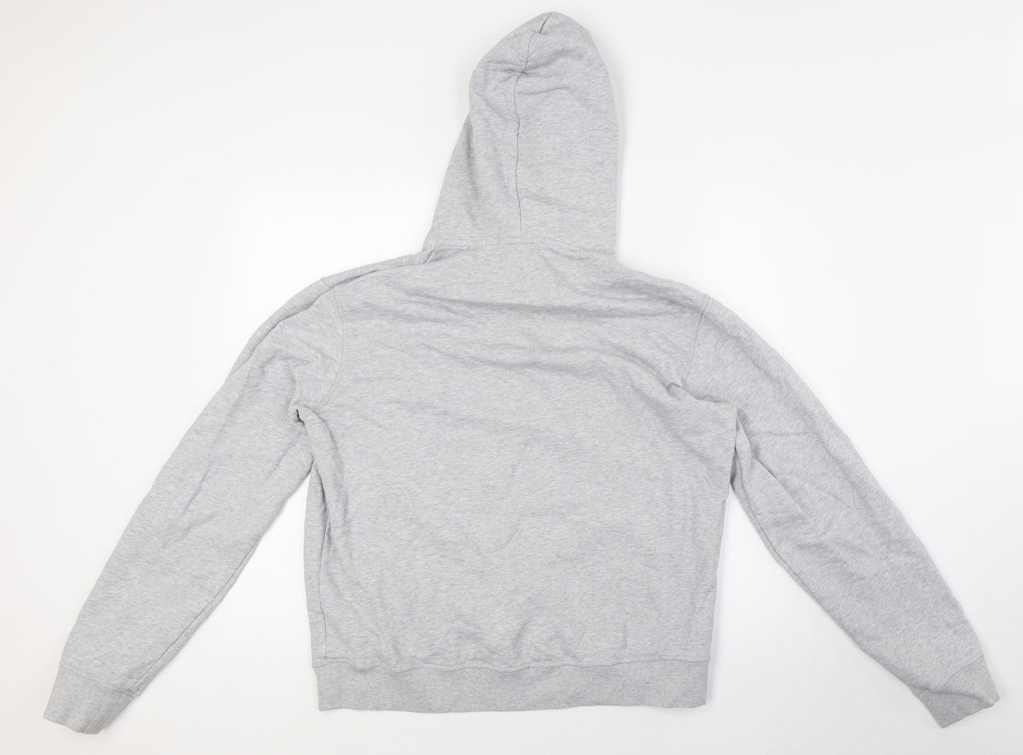 ASKET Mens Grey Cotton Pullover Hoodie Size L