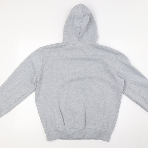 Kiwi Silver Womens Grey Polyester Pullover Hoodie Size S