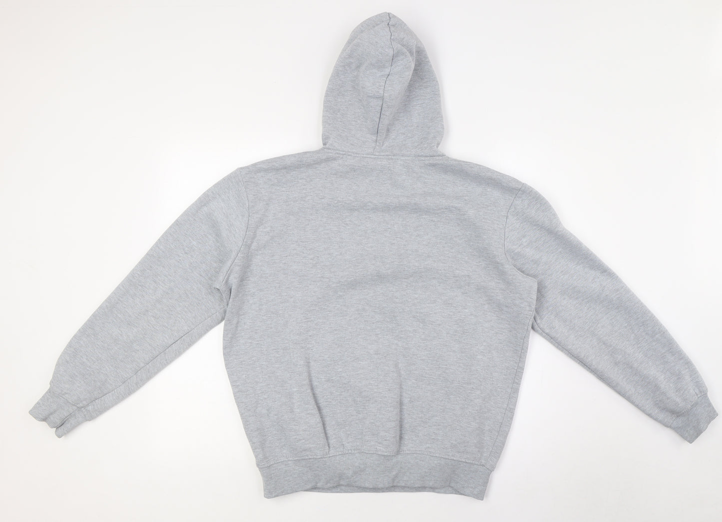 Kiwi Silver Womens Grey Polyester Pullover Hoodie Size S