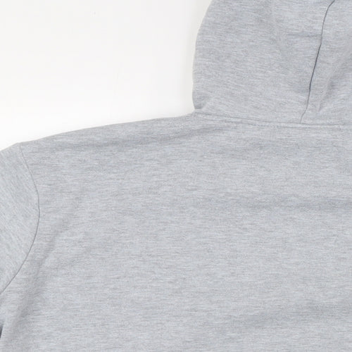 Kiwi Silver Womens Grey Polyester Pullover Hoodie Size S