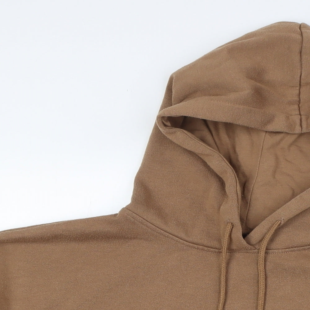 New Look Womens Brown Polyester Pullover Hoodie Size S
