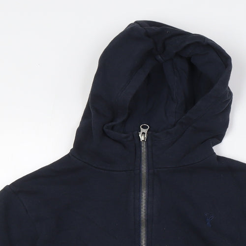 NEXT Boys Blue Cotton Full Zip Hoodie Size 9 Years Zip
