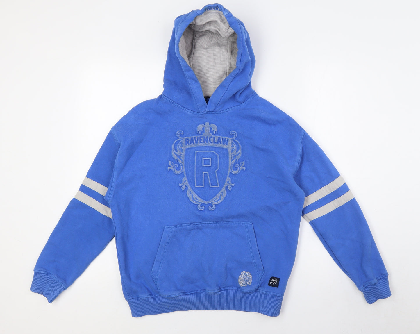 Marks and Spencer Boys Blue Cotton Pullover Hoodie Size 11-12 Years - harry potter