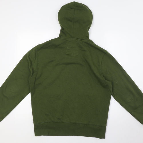 Original Penguin Mens Green Cotton Full Zip Hoodie Size M