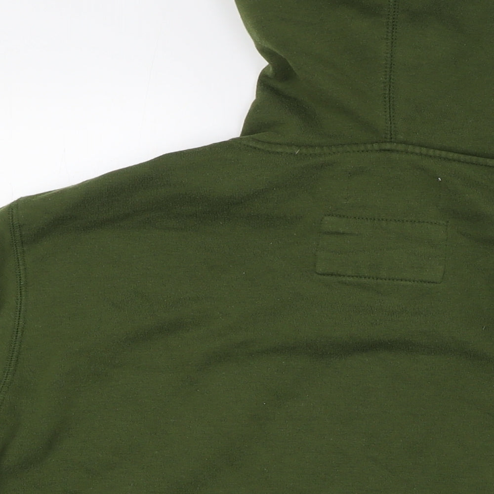 Original Penguin Mens Green Cotton Full Zip Hoodie Size M