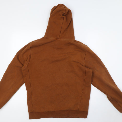 NEXT Mens Brown Cotton Pullover Hoodie Size S
