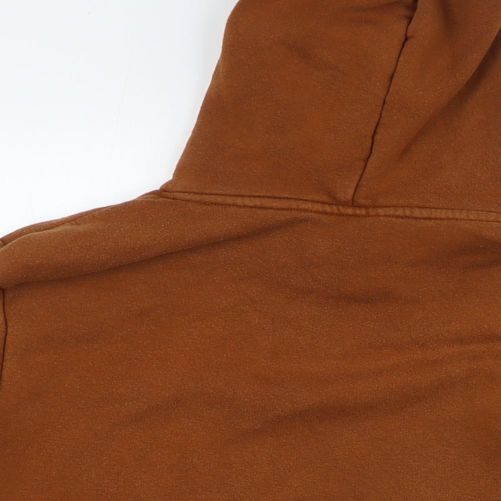 NEXT Mens Brown Cotton Pullover Hoodie Size S