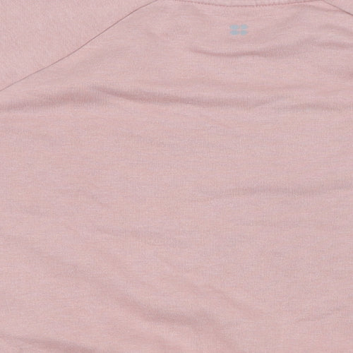 Sweaty Betty Womens Pink Cotton Pullover Sweatshirt Size S