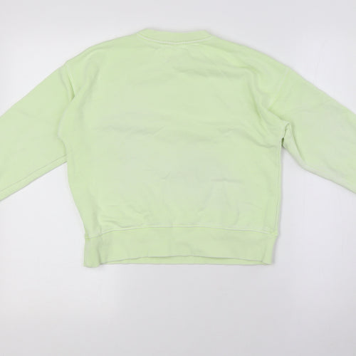 Zara Girls Green Cotton Pullover Sweatshirt Size 6 Years - NewYork