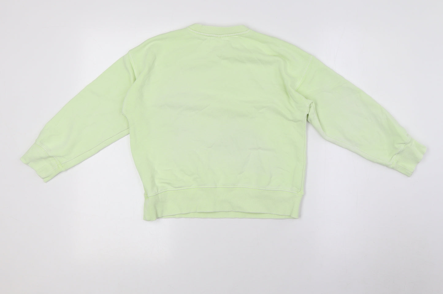 Zara Girls Green Cotton Pullover Sweatshirt Size 6 Years - NewYork