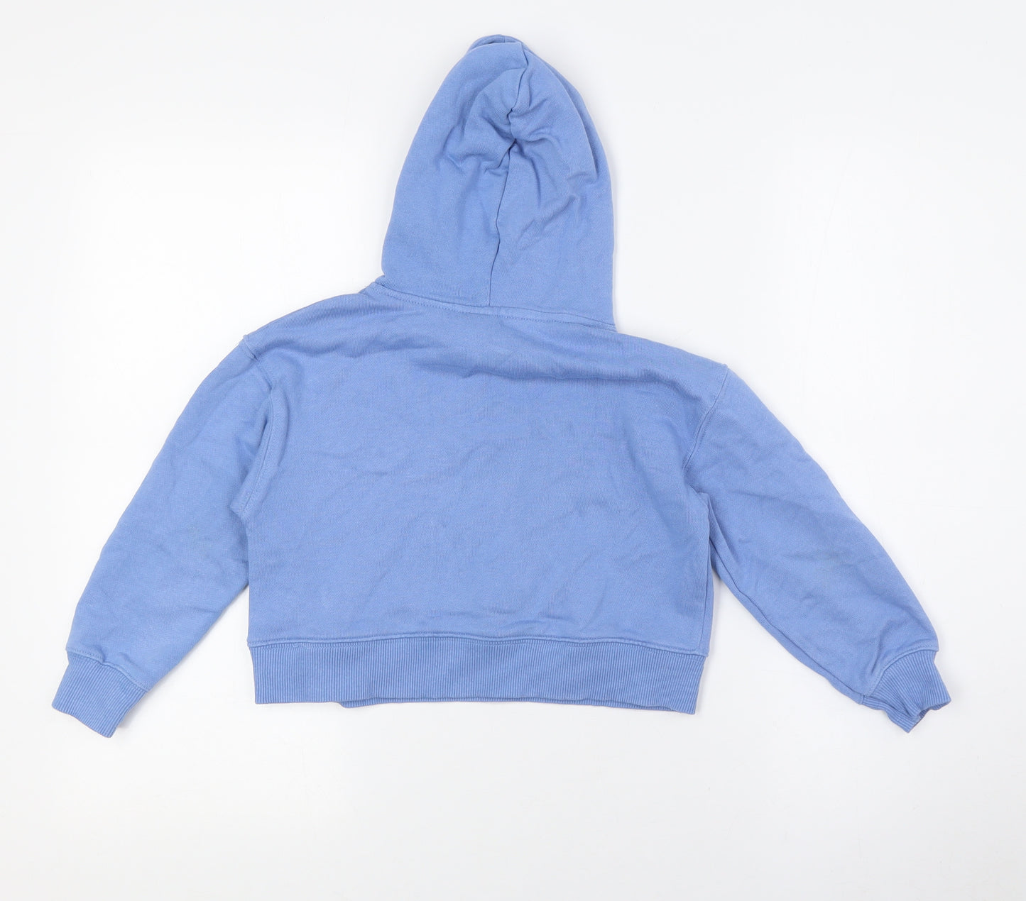 Zara Girls Blue Cotton Pullover Hoodie Size 6-7 Years - California