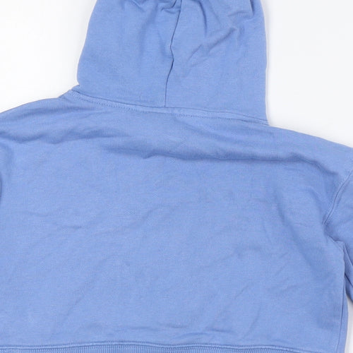 Zara Girls Blue Cotton Pullover Hoodie Size 6-7 Years - California