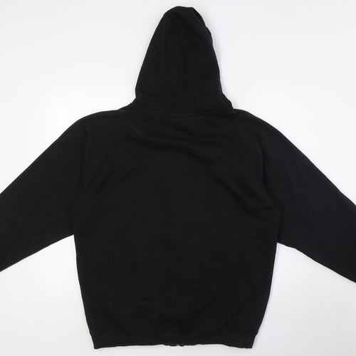 Patrick Womens Black Cotton Full Zip Hoodie Size M Zip