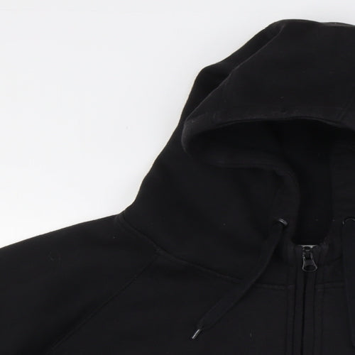 Patrick Womens Black Cotton Full Zip Hoodie Size M Zip