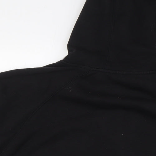 Patrick Womens Black Cotton Full Zip Hoodie Size M Zip