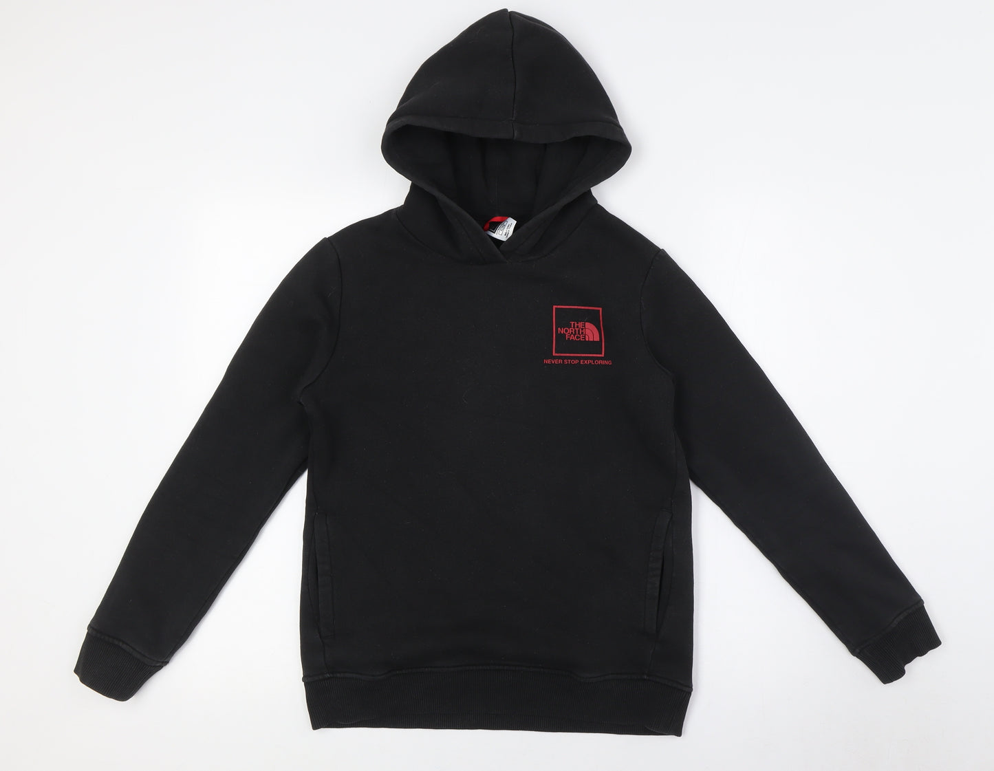 The North Face Boys Black Cotton Pullover Hoodie Size XL