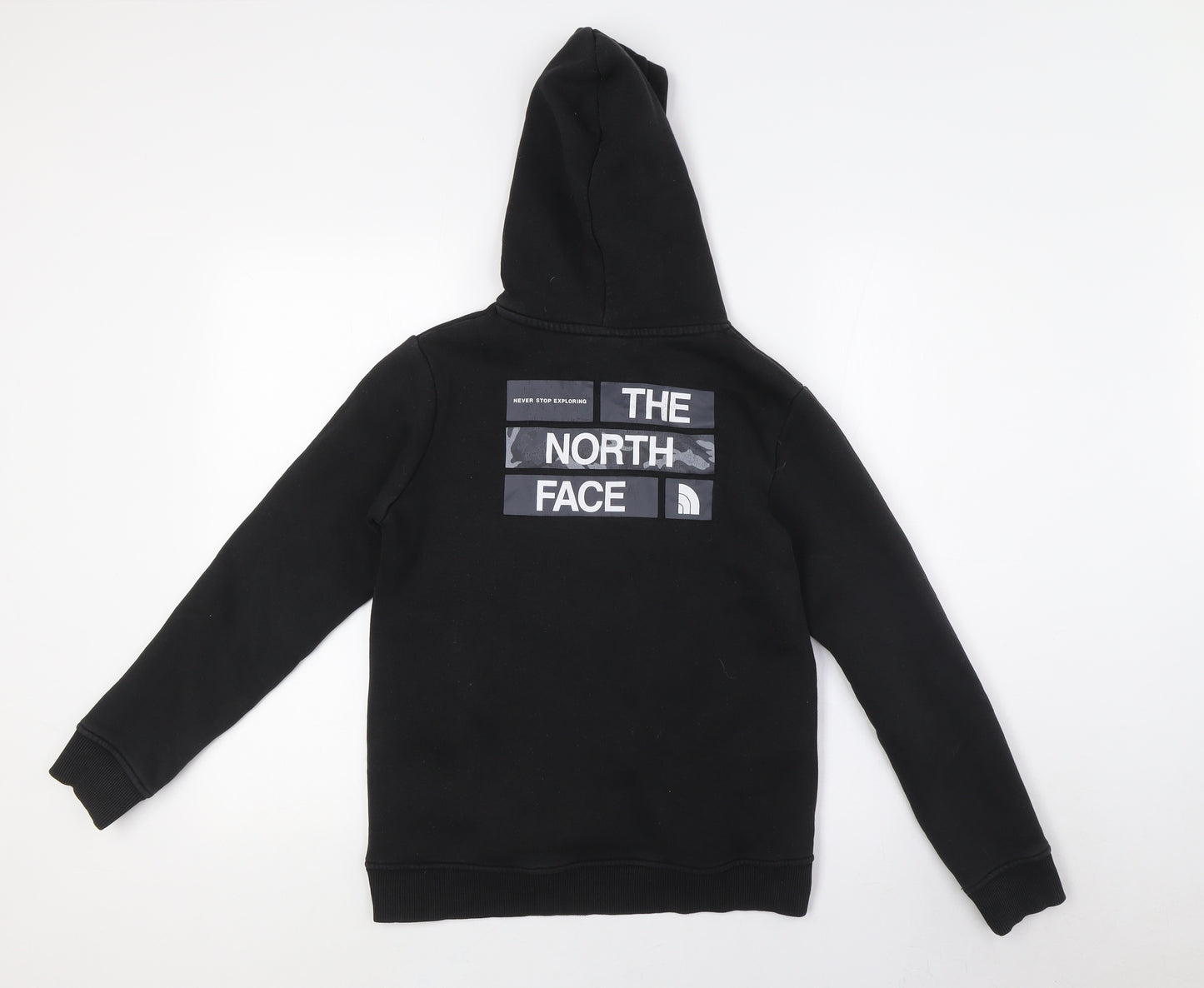 The North Face Boys Black Cotton Pullover Hoodie Size XL