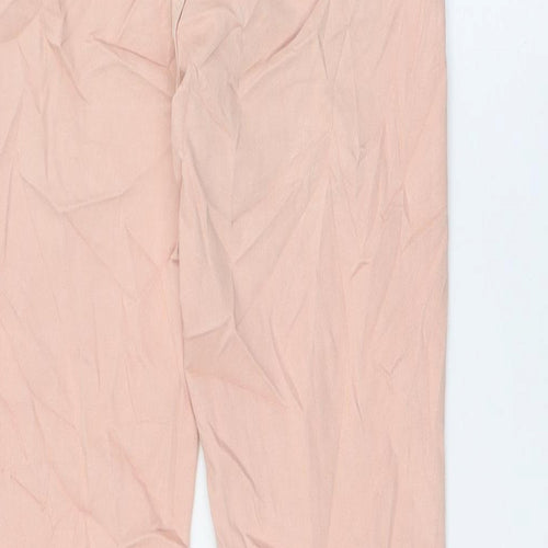 Marks and Spencer Womens Pink Cotton Skinny Jeans Size 8 L27 in Regular Zip