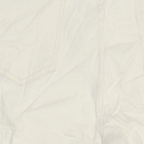 M&S Womens Grey Cotton Skinny Jeans Size 18 L25 in Regular