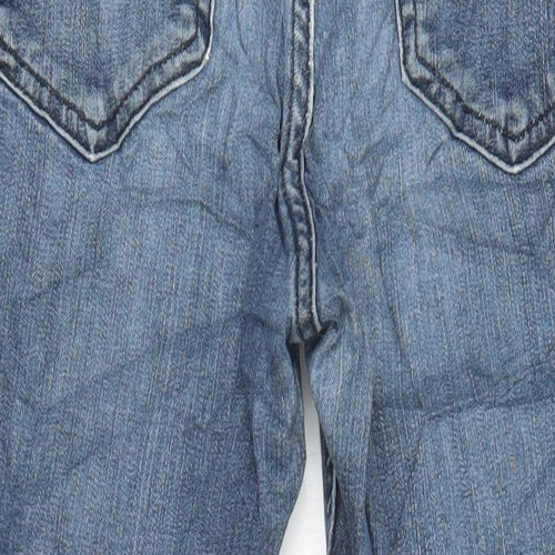 Topshop Womens Blue Cotton Skinny Jeans Size 28 in L26 in Regular