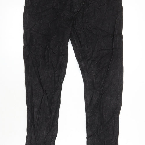 M&S Womens Black Cotton Skinny Jeans Size 12 L26.5 in Regular