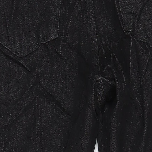 M&S Womens Black Cotton Skinny Jeans Size 12 L26.5 in Regular