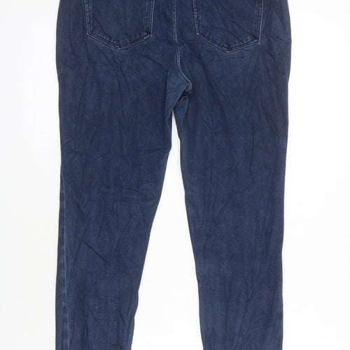 NEXT Womens Blue Cotton Jegging Jeans Size 14 L27 in Regular - Elasticated Waist