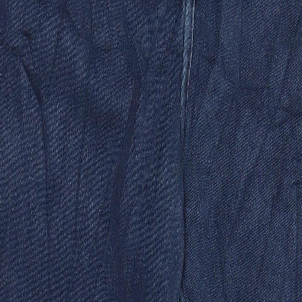 NEXT Womens Blue Cotton Jegging Jeans Size 14 L27 in Regular - Elasticated Waist