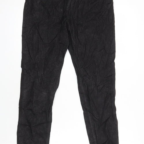 M&S Womens Black Cotton Skinny Jeans Size 14 L28 in Regular