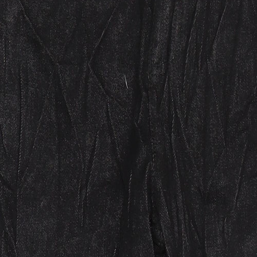 M&S Womens Black Cotton Skinny Jeans Size 14 L28 in Regular