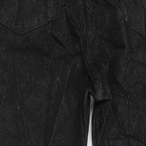 M&S Womens Black Cotton Skinny Jeans Size 14 L28 in Regular