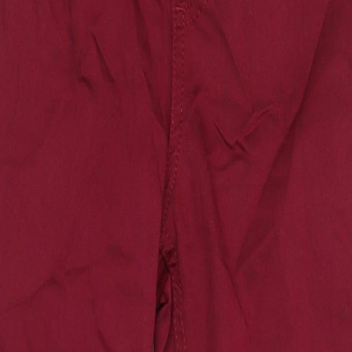 M&S Womens Red Cotton Jegging Jeans Size 6 L29 in Regular - Elasticated Waist