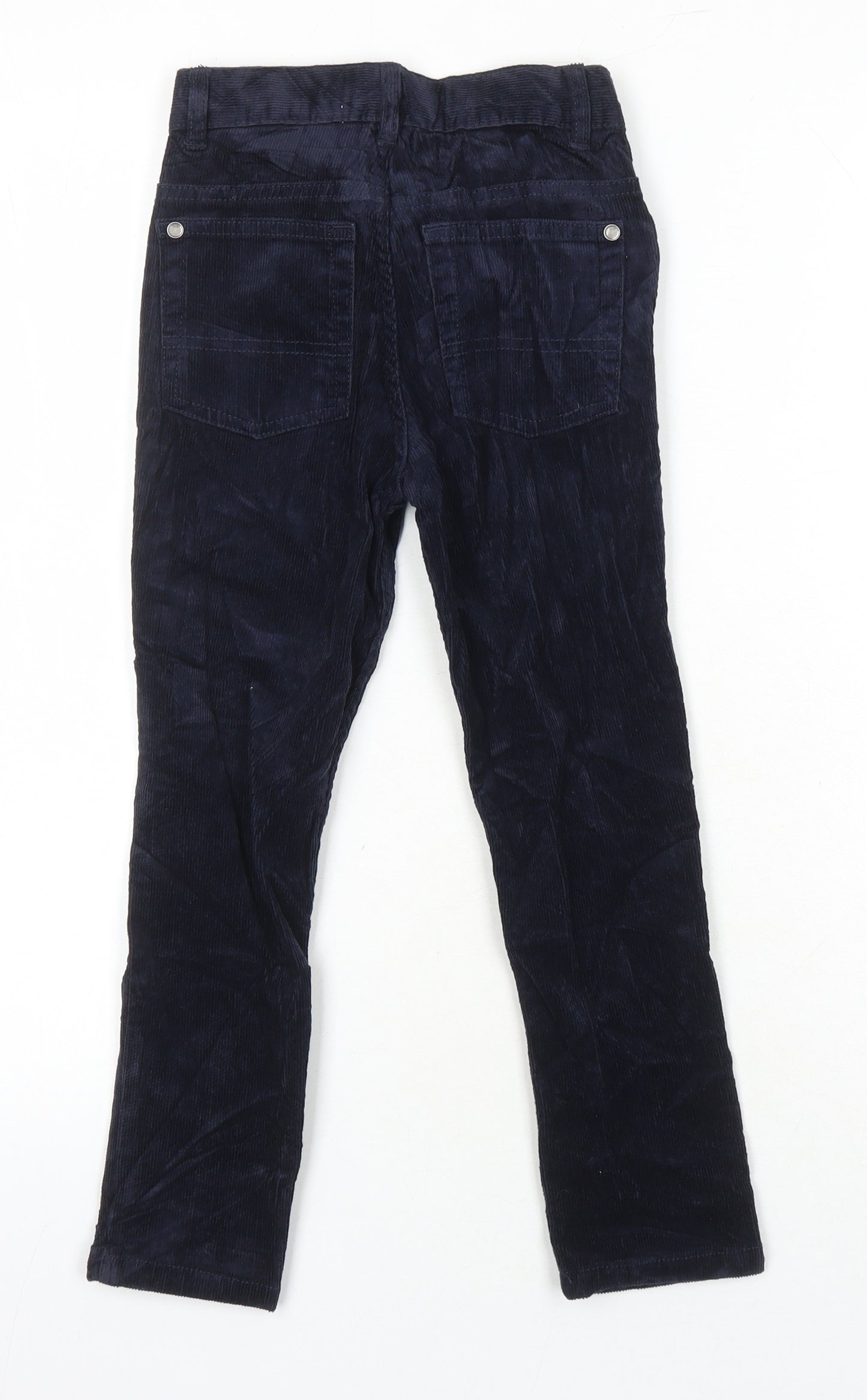 M&S Boys Blue 100% Cotton Skinny Jeans Size 5-6 Years Regular