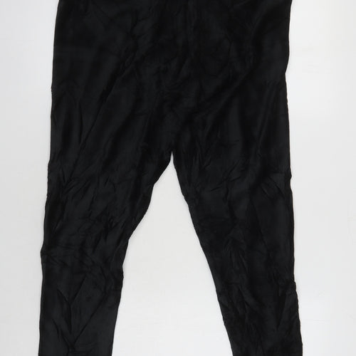 M&S Womens Black Cotton Jegging Jeans Size 18 L26 in Regular - Elasticated Waist