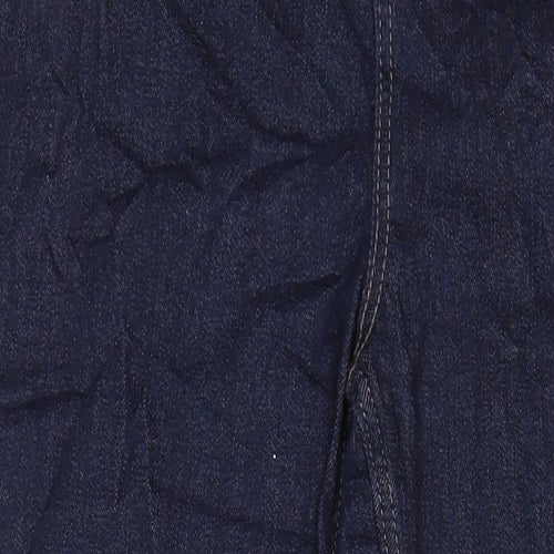 M&S Womens Blue Cotton Skinny Jeans Size 12 L27 in Regular