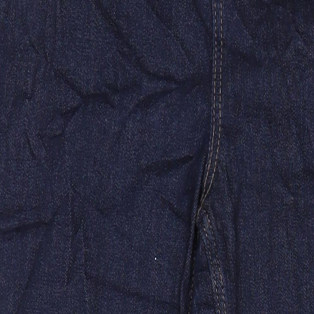 M&S Womens Blue Cotton Skinny Jeans Size 12 L27 in Regular