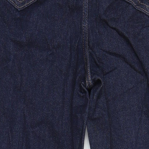M&S Womens Blue Cotton Skinny Jeans Size 12 L27 in Regular