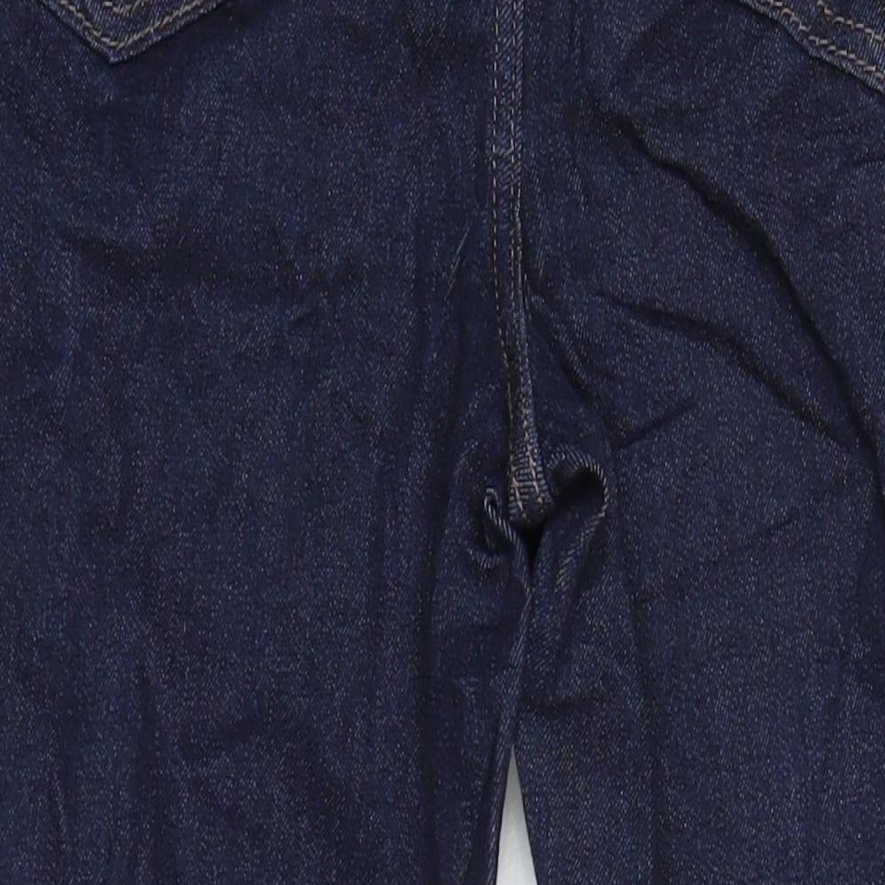 M&S Womens Blue Cotton Skinny Jeans Size 12 L27 in Regular